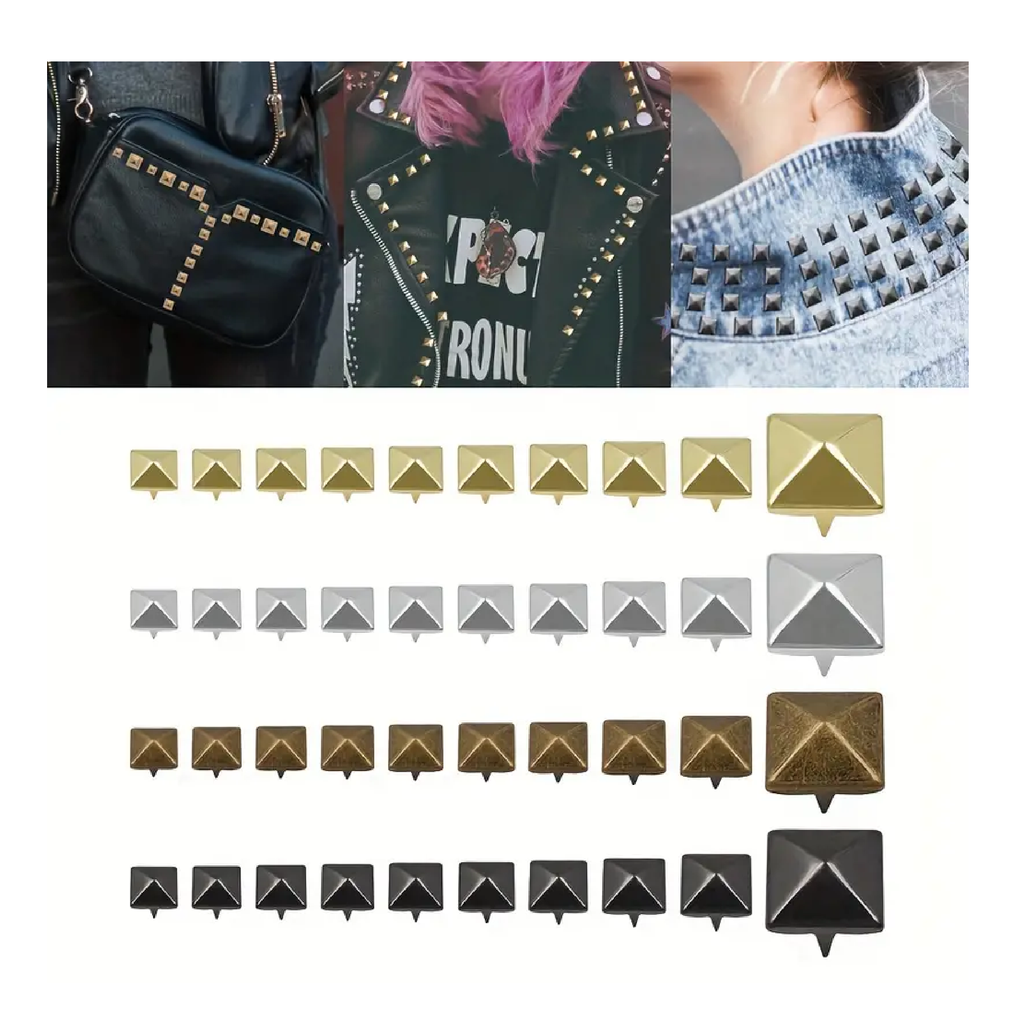 shoes clothes decoration screwback spike  Punk fashion diy, Studs and  spikes, Punk patches