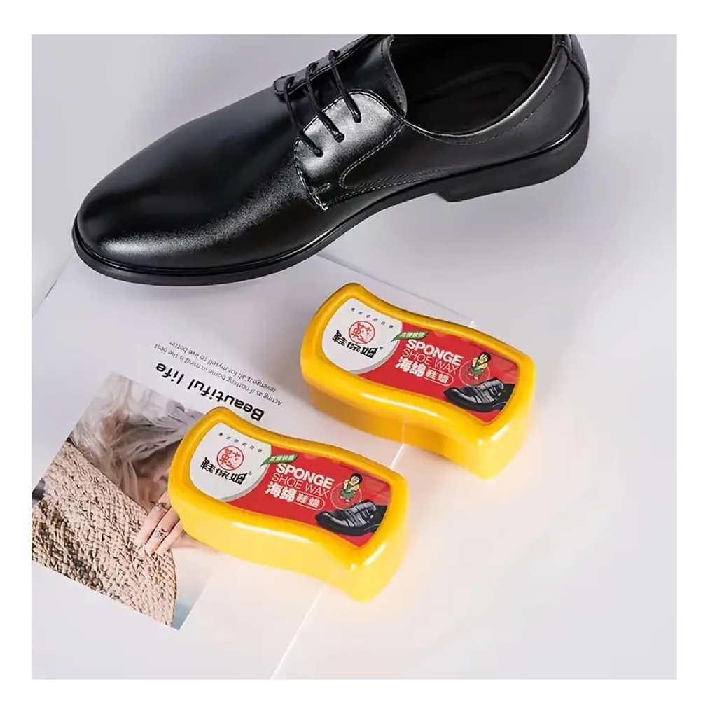 1pc Shoe Polish Leather Shoe Wipe, Single-sided Sponge Shoe Wipe