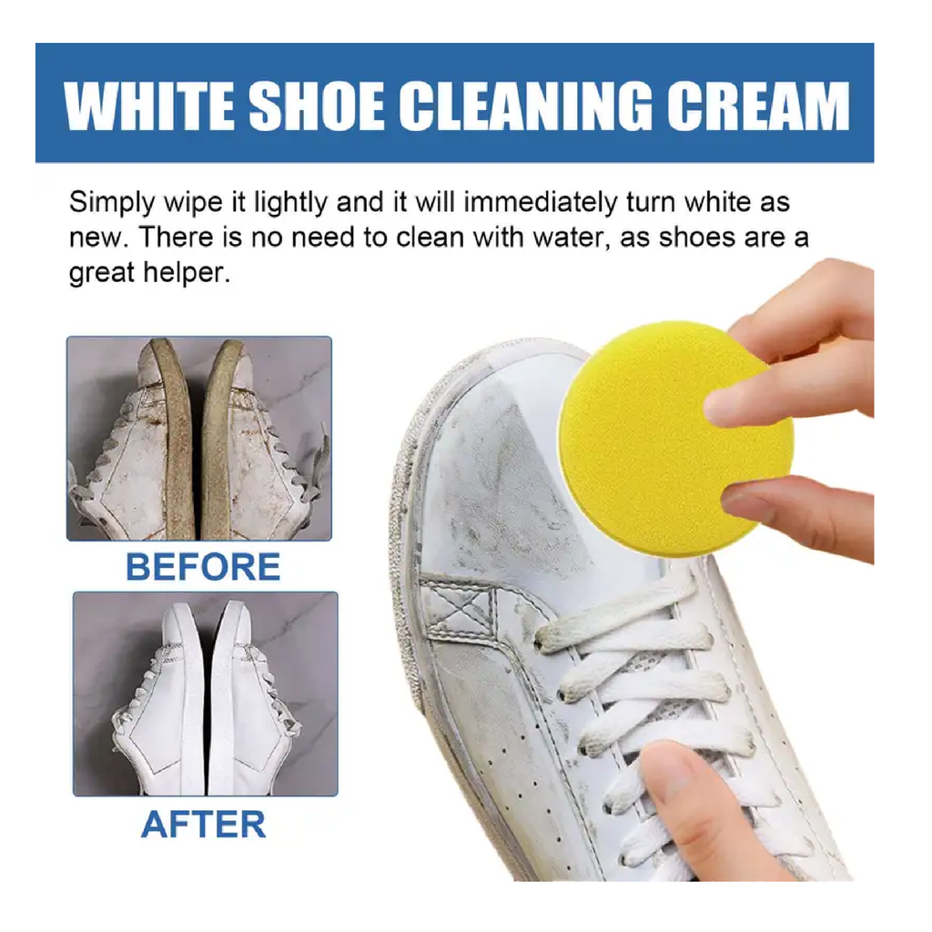 1pc Small Shoe Cleaning Cream White Shoe Cleaning Stained, Yellowing S