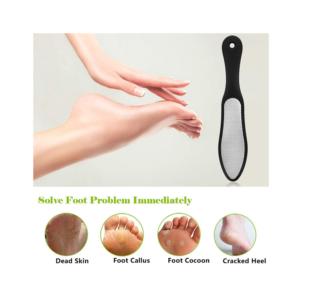 4 Pcs Pedicure Foot Rasp Foot File Callus Remover Dead Skin & Double-Sided Foot  Scrubber
