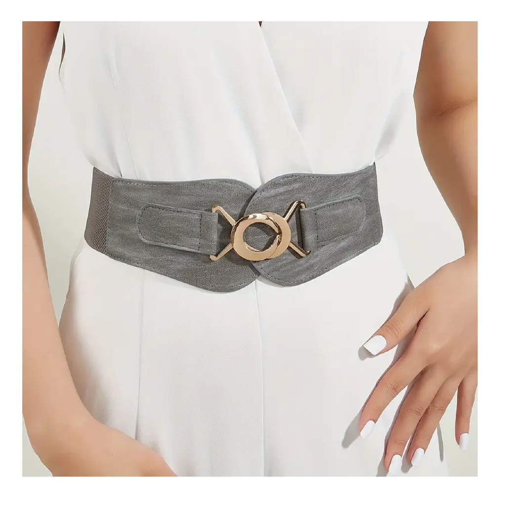 Charcoal Grey Waspie Belt