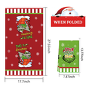 HOMSHIAM Christmas Kitchen Towels 2PCS Christmas Dish Towels Hand Towels Housewarming Gifts for New Home, Christmas Farmhouse Decor for Kitchen/Bedroom/Bathroom(17.7 x 27.5 Inch)