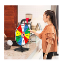Hokut 12 inch Spinning Prize Wheel Heavy Duty Base with 10 Color Slots Tabletop Spinner Roulette Wheel for Carnival Trade Show Win Fortune Spin Games