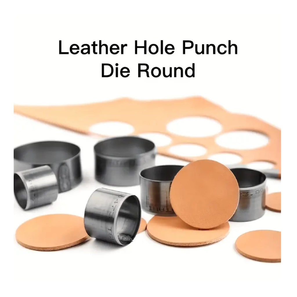 4Pcs Leather Round Shape Hole Punch Kit Belt Hole Punchers Watch