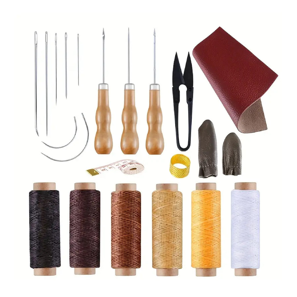 Leather Sewing Upholstery Repair Kit With Sewing Awl, Seam Ripper