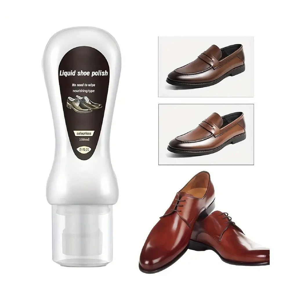 Leather Shoe Polish With Sponge Applicator - Restore Color & Shine, Ge