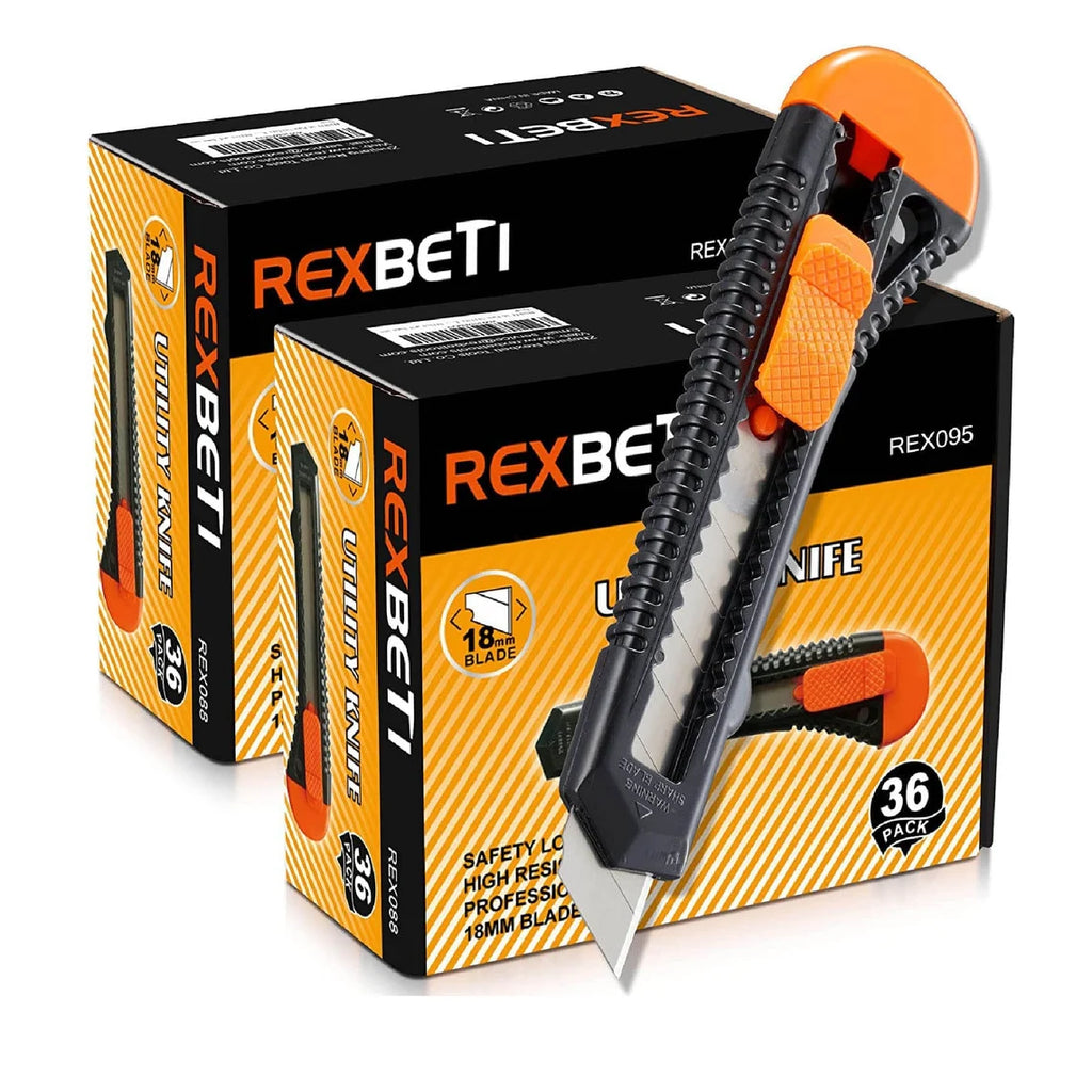 REXBETI Utility Knife, Shrink Box Cutter For Cartons