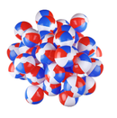 Zhanmai 4 to 5 Inch Patriotic Beach Balls 4th of July Red White and Blue Beach Balls Inflatable Summer Toys Games