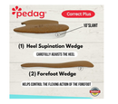 pedag Correct Plus | German Handmade 3/4 Length Wedge for Oversupinators
