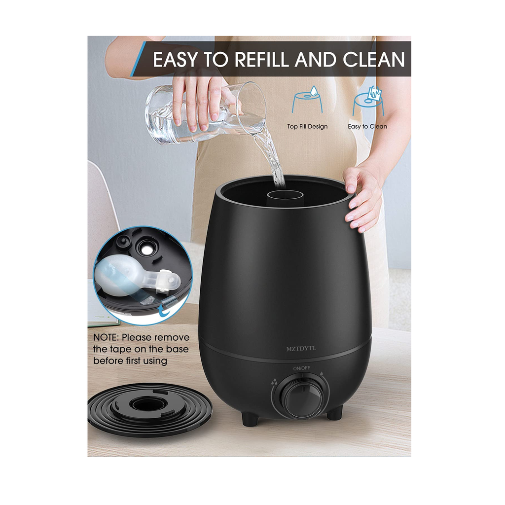 NEW Cool Mist Humidifiers for Bedroom Quiet | Top Fill Ultrasonic Humi