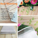 7x5ft Rustic Wood Floral Backdrop for Baby Shower Newborn Studio Picture Photography Retro Wooden