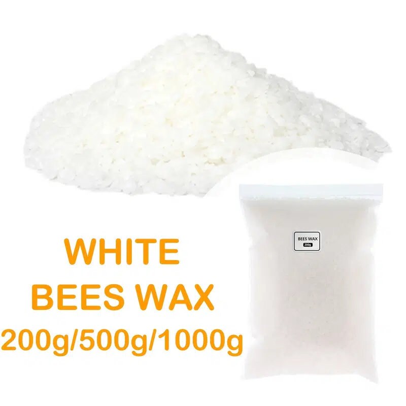 WHITE BEESWAX BEES WAX ORGANIC PASTILLES BEADS PREMIUM 100% PURE 4 OZ