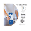 30oz Sublimation Slim Tumbler Set | Stainless Steel Sheets in Bulk with Sublimation Shrink Wrap Films | Color White