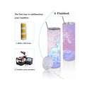 30oz Sublimation Slim Tumbler Set | Stainless Steel Sheets in Bulk with Sublimation Shrink Wrap Films | Color White