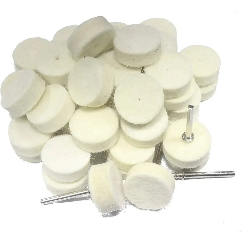 Great Choice Products 4Pcs White Cotton Pad Polishing Buffing