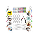 Blank Keychains for Sublimation | 151 Pieces Tassel Rings for Keychain Jump Rings | 30 Round Keychains