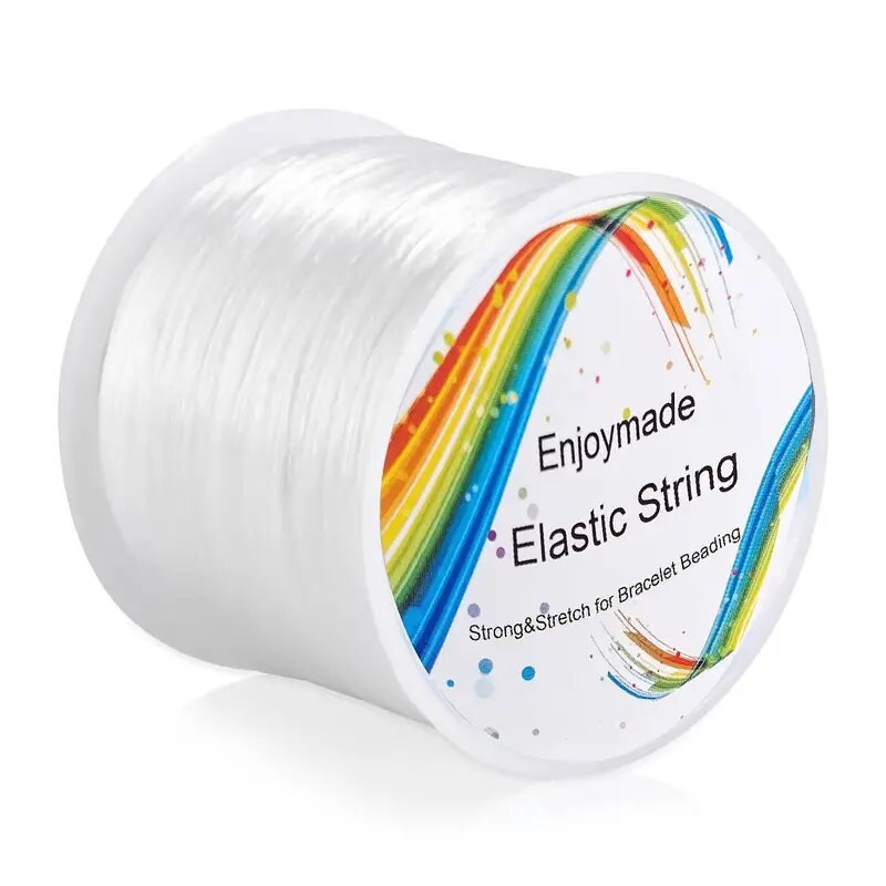 Elastic String For Bracelets, 10 Pcs Colorful Crystal Beading Wire For  Jewelry Making Stretchy Bracelet String Stretch Cord For Bead Bracelets