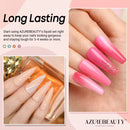 AZUREBEAUTY Dip Powder Liquid Set 15ml/0.5oz | 4+4Pcs Dipping Powder Base Top Coat, Activator, Brush Saver, Nail File Necessary Tools