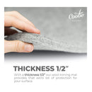 Coobé | Wool Pressing Mat Set 17" x 24" Large Quilting and 10" x 10" Portable Size with Iron Holder