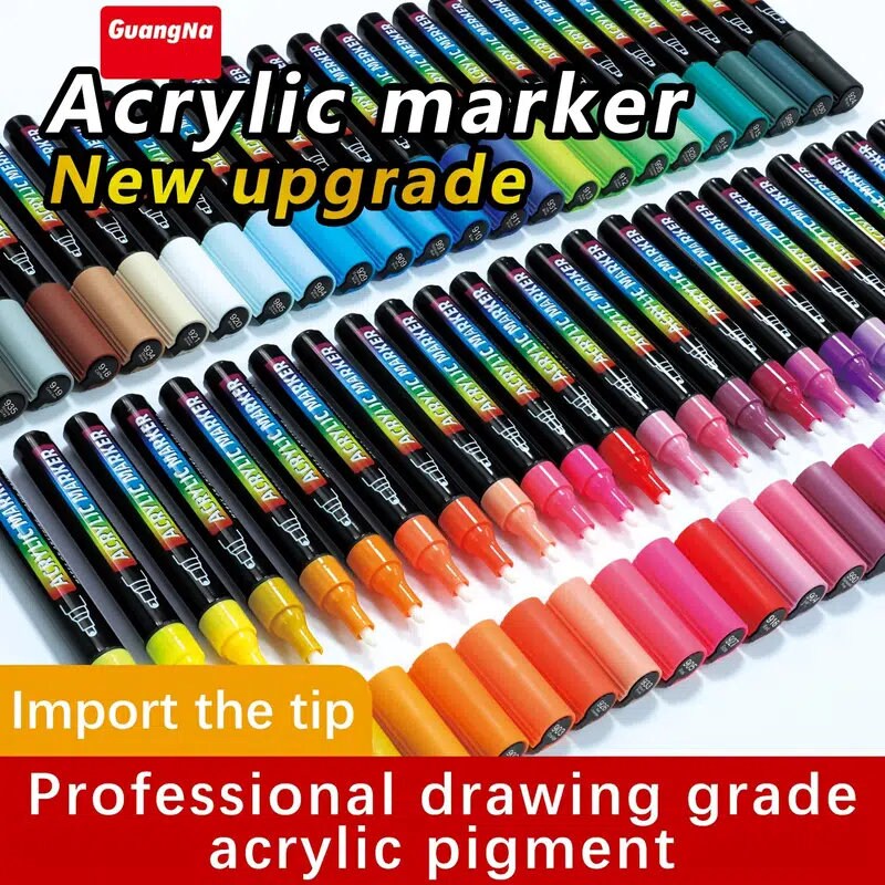 36/48 Colors High-Quality Acrylic Markers
