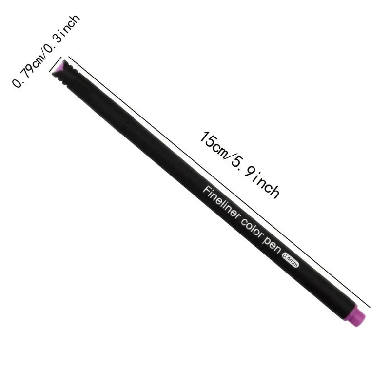 Fineliner Color Pen - 100 Unique Colored Fine Point Pens 0.4mm