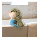 FROZZUR 1 Fish Shaped Beauty Flower Pot | Kids Mermaid Flower Pot | Cute Painting Pot For Succulent Plants With Drainage Hole