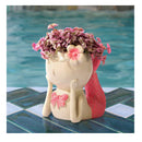 FROZZUR 1 Fish Shaped Beauty Flower Pot | Kids Mermaid Flower Pot | Cute Painting Pot For Succulent Plants With Drainage Hole