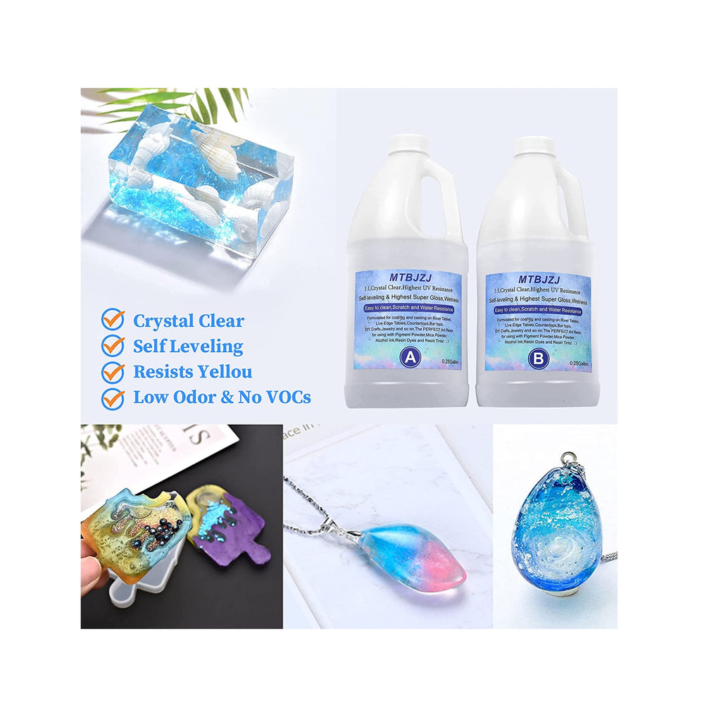 MTBJZJ Crystal Clear Liquid Glass Epoxy Resin