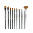 Paint Brushes | Set of 12 | Premium Synthetic Acrylic & Oil Paint Brushes
