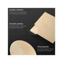 MDF Wood Slices | 10 Pieces |  5 x 11.8-Inch Circles and 5 x 9.05-Inch Squares | Smooth Unfinished Wooden Pieces