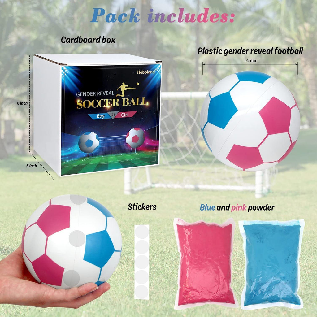 Gender Reveal Soccer Ball with Powder