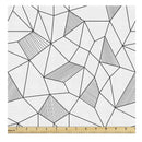 Ambesonne Popstar Party Fabric By The Yard | Cartoon Style Hand Drawn Doodles Music Theme Line Art