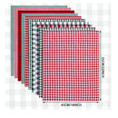 42 Pieces Of Christmas Fabrics For Sewing | Quilted Fabric | 10" x 10" | Santa Claus Snowflake Print Fabric