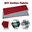 42 Pieces Of Christmas Fabrics For Sewing | Quilted Fabric | 10" x 10" | Santa Claus Snowflake Print Fabric