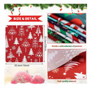 60 Pieces 10 x 10 Inch Christmas Fabric Holiday Quilting Fabric Snowman Christmas Tree Print Fabric Fat Quarters Fabric
