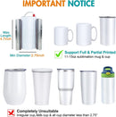 Realkant Sublimation Blanks Mug Tumbler Heat Press Mini Transfer Machine for 11oz-15oz Coffee Mugs 16oz