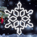 20 Inch Large Outdoor Snowflake Decorations Neon Light | 480 LED Outdoor Lighted Snowflake, Outdoor Christmas Yard Decorations for Christmas