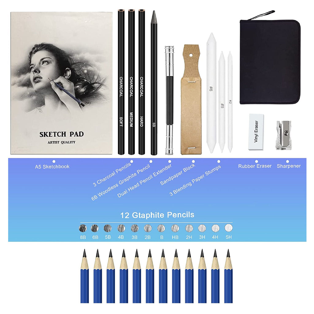 Norberg & Linden Drawing Set Sketching and Charcoal Pencils -  Canada