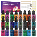 Candle Dye 24 Colors Liquid Candle Making Dye For DIY Candle Making Supplies Kit | Each 0.35oz/10ml