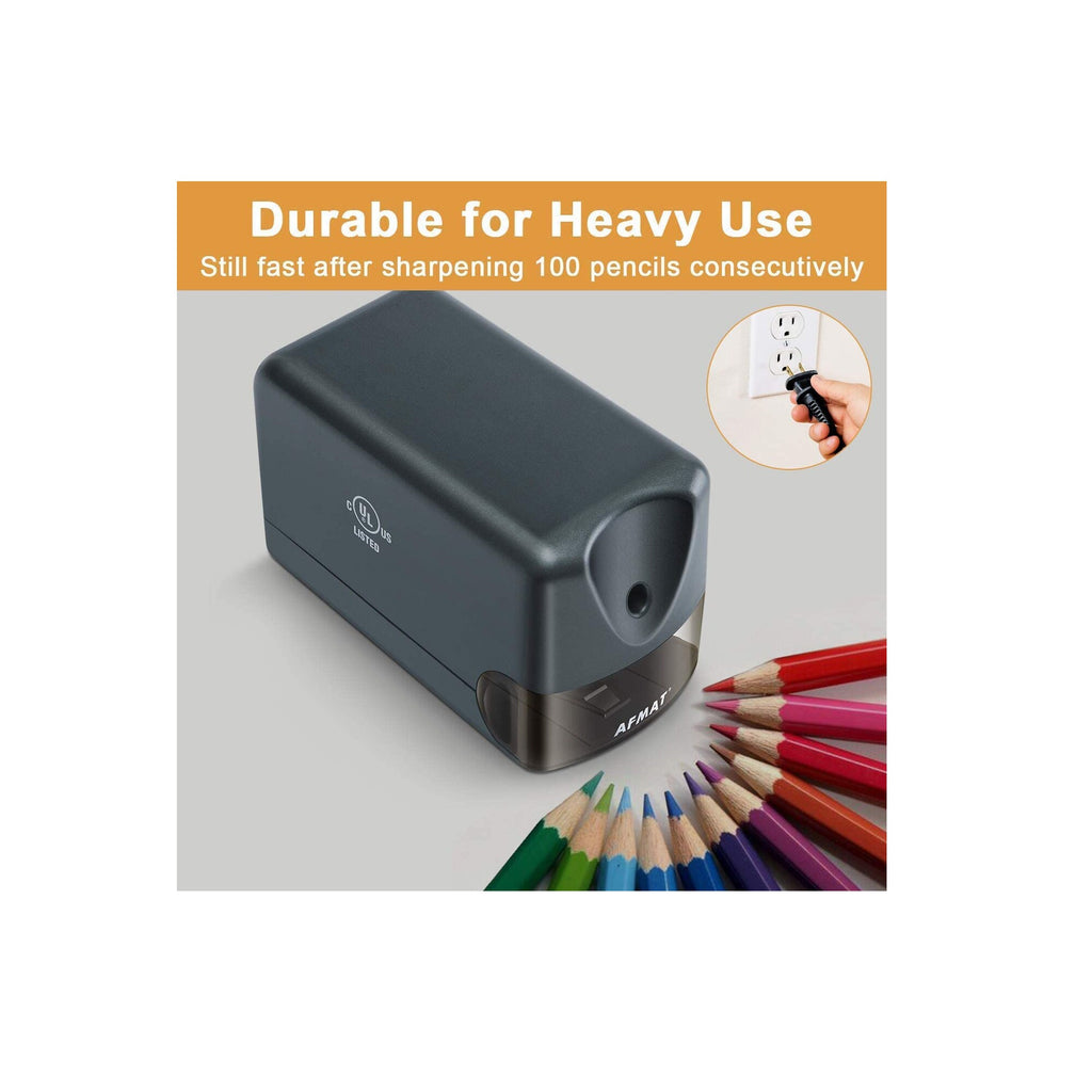 AFMAT Heavy Duty Electric Pencil Sharpener, Classroom Pencil Sharpener