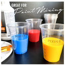 10 oz Clear Plastic Disposable Epoxy Resin Mixing Cups | Pack of 50 for Measuring Supply