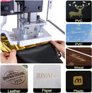 2022 Upgrade Charmluvee Hot Foil Stamping Machine 8x10cm Leather Bronzing Pressure Mark Machine with Full Scale on The Base Plate