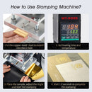 UNQWIN Hot Foil Stamping Machine | 10x13cm Heating Plate,Digital Embossing Machine | DIY Heat Foil Printer with Manaul Handle,Embosser Stamp