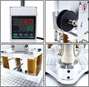 Upgraded Hot Foil Stamping Machine 5x7cm 110V Digital Embossing Machine Manual Tipper Stamper for Leather PU Paper Logo 1.97"x2.76"