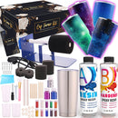 AlloyTop Cup Turner Kit with Epoxy Resin kit for Beginner - Stainless Steel Turners Tumblers Machine Tool Art DIY Supplies Glitters Silicone