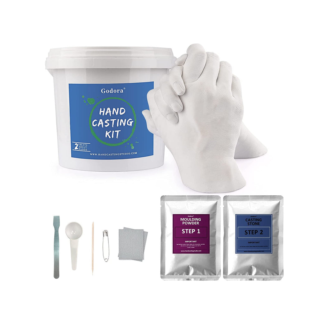 Complete Hand Casting Kit for Couples | for Her | DIY Kits for Adults |  Casting Kit with Alginate Molding Powder | Wedding Gifts | Hand Mold Kit