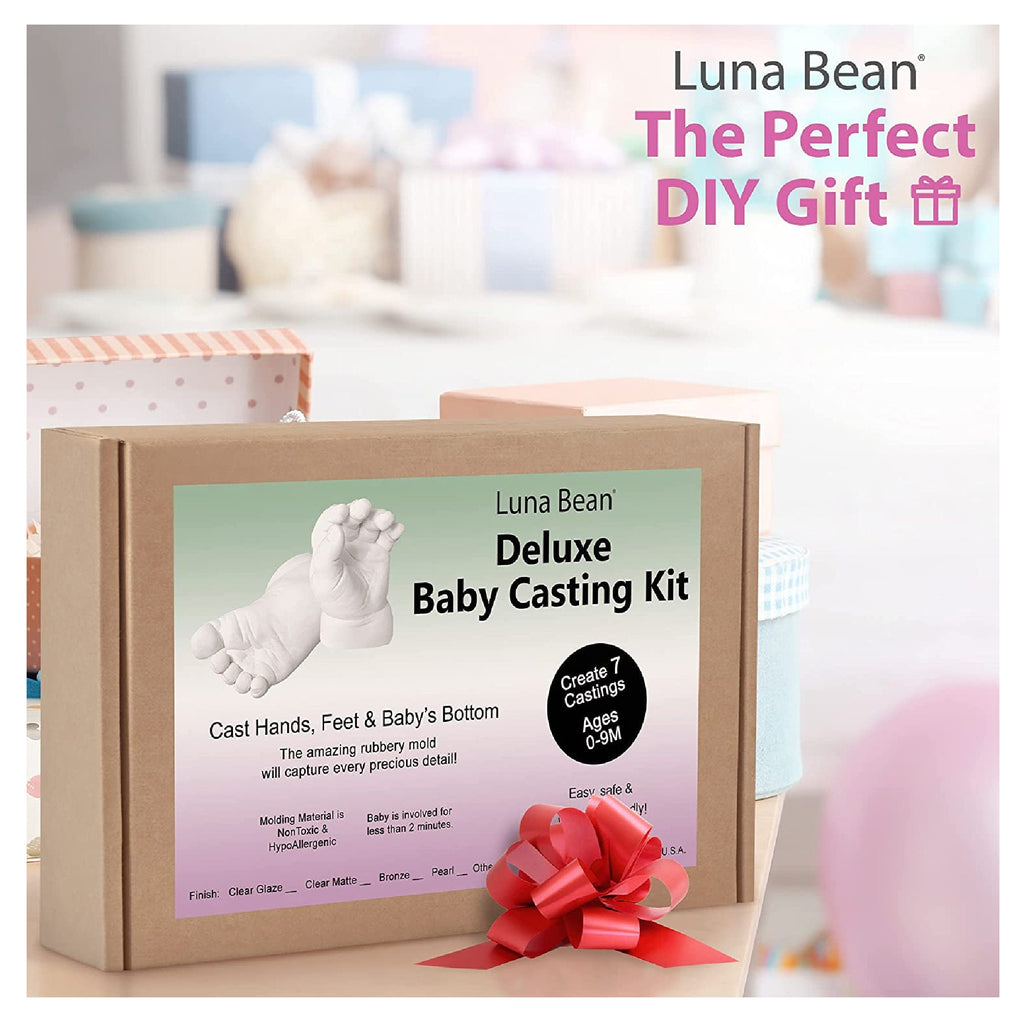 Luna Bean Deluxe Baby Keepsake Hand Casting Kit