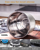2 Pack Double Boiler Pot Set Stainless Steel Melting Pot with Silicone Spatula for Soap, Wax, Candle Making | 600ml