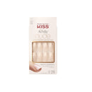 KISS Salon Acrylic French Nail Manicure Set | Medium Length | Nude | Square | Leilani