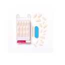 KISS Salon Acrylic French Nail Manicure Set | Medium Length | Nude | Square | Leilani